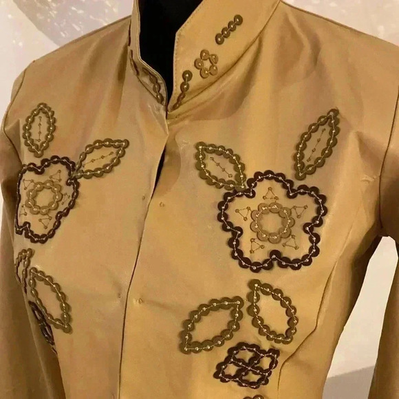 Nara Camicie made In Italy 🇮🇹 faux leather jacket size XS-S NWOT - Picture 3 of 6